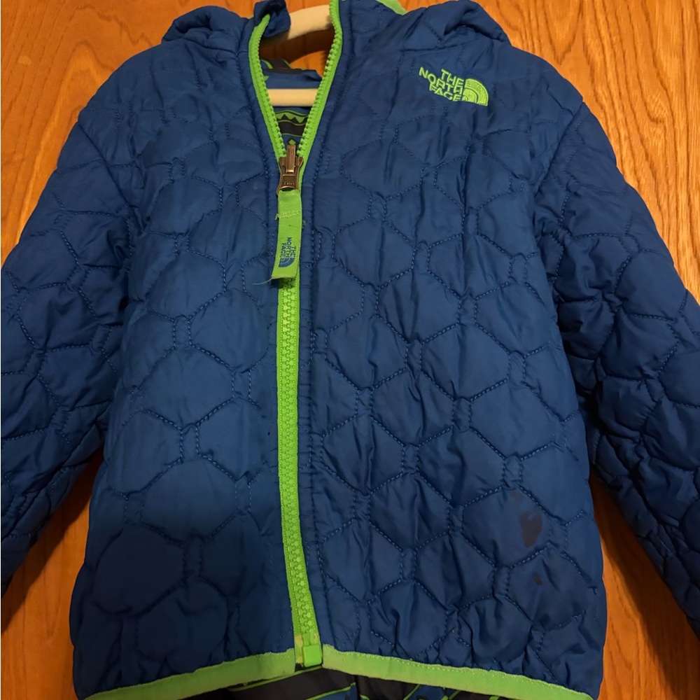 The North Face Royal Blue Jacket with Lime Accents
